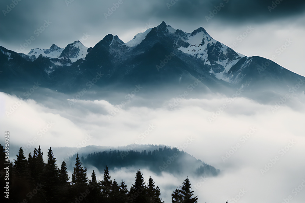 mountains in the fog Get Closer to Nature with Our Collection of Mountain Images