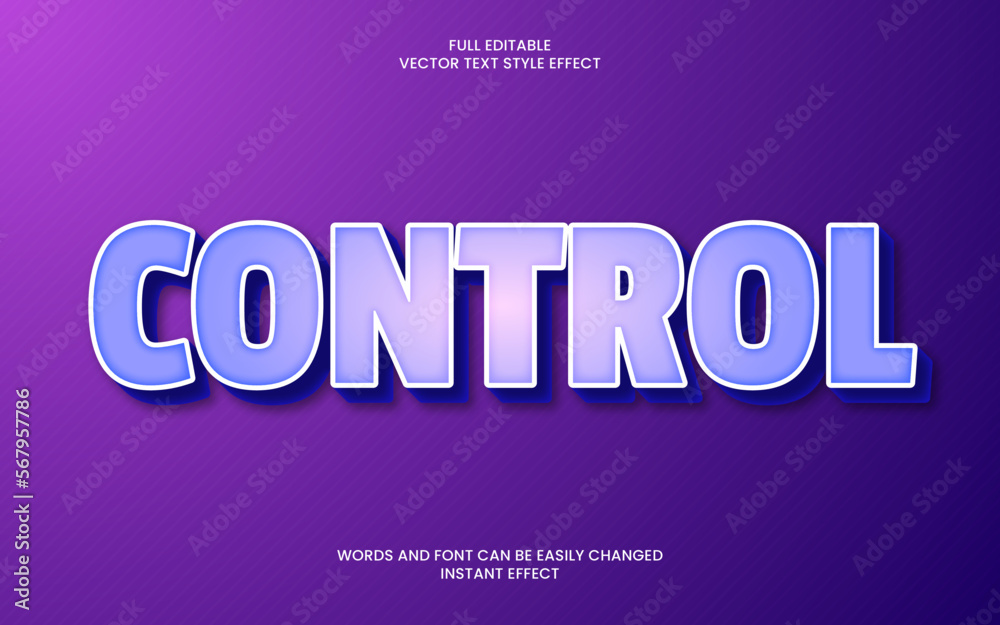 Control Text Effect