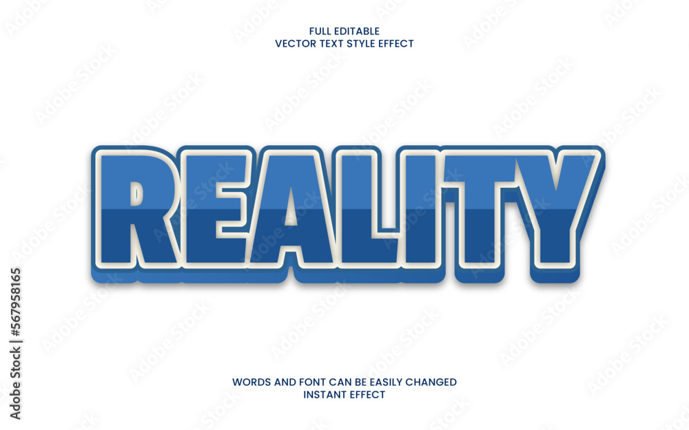 Reality Text Effect