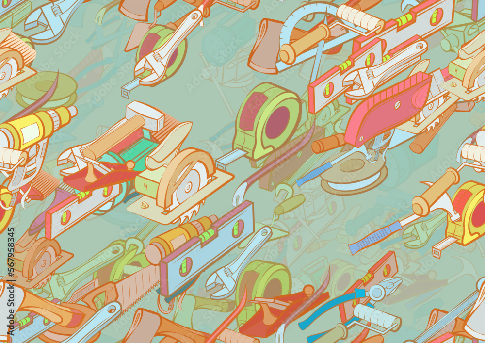 Building Tools Texture Background pattern abstract design texture. Seamless. Building tools ...