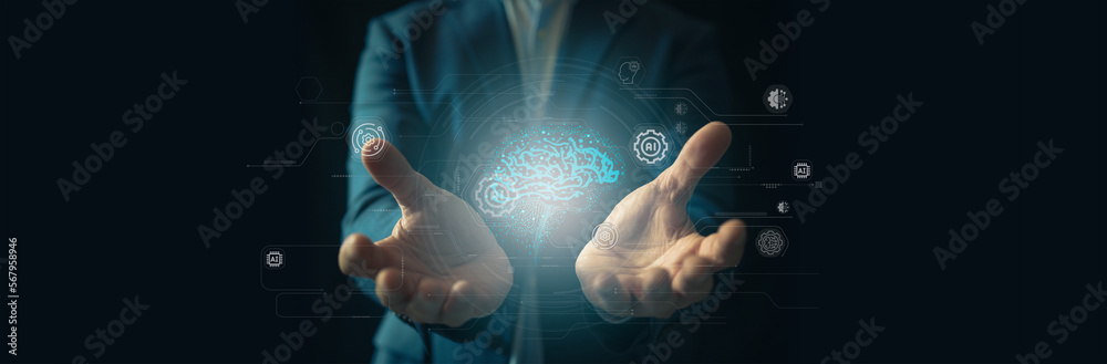 Chatgpt Ai Artificial Intelligence Man Using Technology Smart Robot Chatgpt Ai Artificial Intelligence Man Using Technology Smart Robot