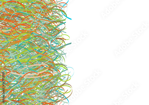 Background pattern abstract design texture. Vertical seamless stripe. Border frame, transparent background. Theme is about irregular, thread, decor, repeat, stripes, confetti, striped fabric