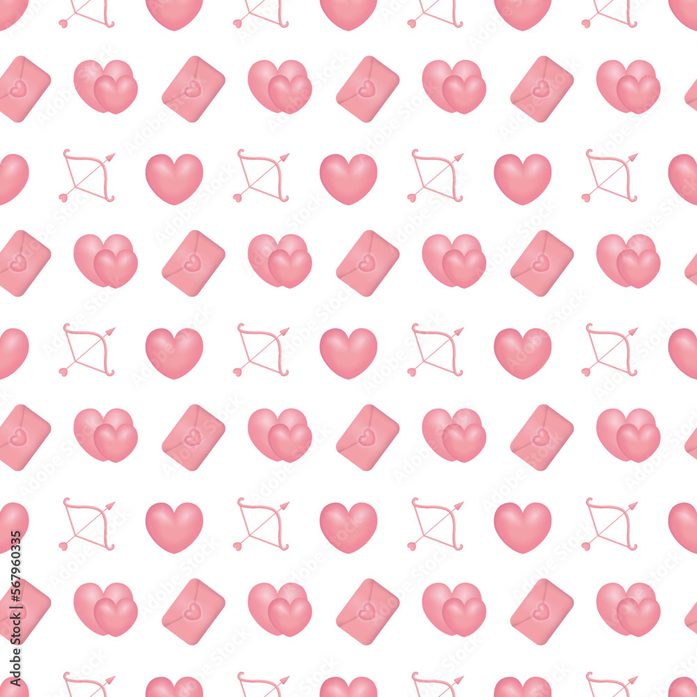 seamless pattern with hearts seamless pattern with hearts