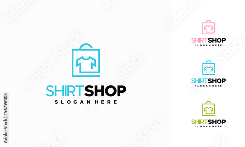 Cloth Shop logo designs concept vector, apparel Shop logo template