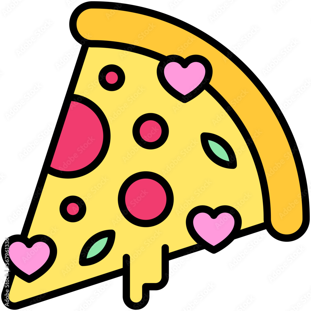 Pizza icon, Valentines day related vector Pizza icon, Valentines day related vector
