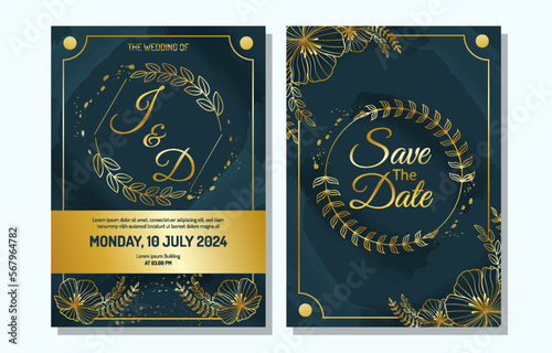 Semi Formal Wedding Invitation Template