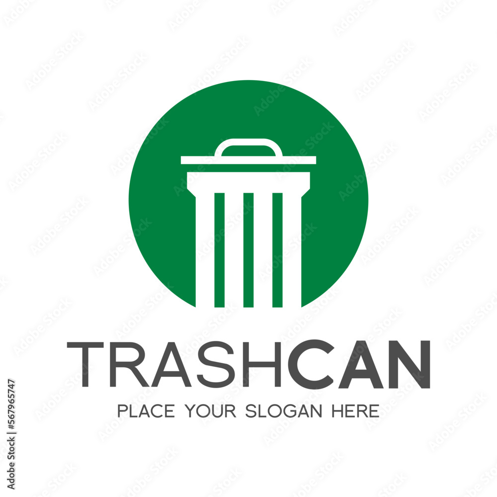 Letter O trash can vector logo template. This design use green color and nature theme. Suitable for recycle, reduce, font and text. Letter O trash can vector logo template. This design use green color and nature theme. Suitable for recycle, reduce, font and text.