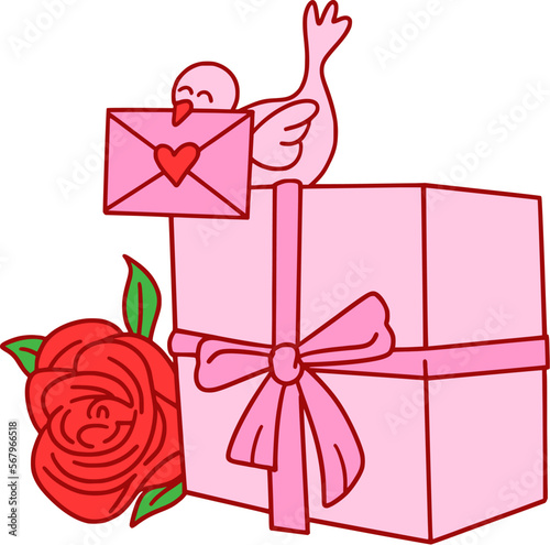 Valentine Day Rose Giftbox