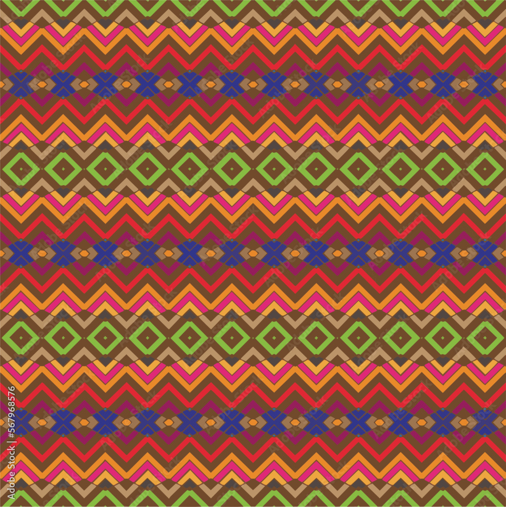 Vector geometric ornament in ethnic style. Seamless pattern with abstract shapes, repeat tiles. Repeating pattern for decor, fabric,textile and fabric. Vector geometric ornament in ethnic style. Seamless pattern with abstract shapes, repeat tiles. Repeating pattern for decor, fabric,textile and fabric.