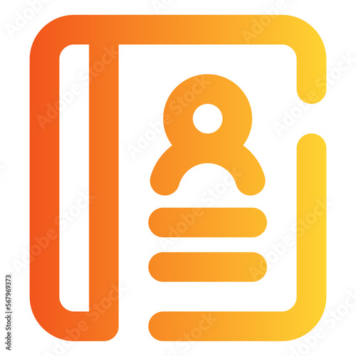contacts  gradient icon
