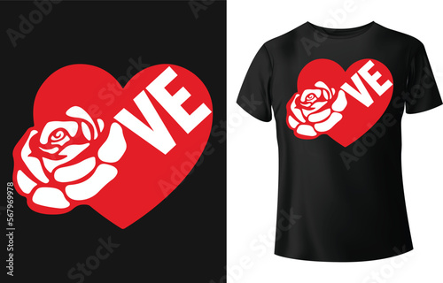 love typography t shirt design concept.