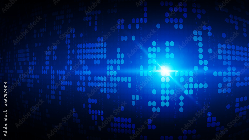 technology background with hi-tech digital technology background with hi-tech digital