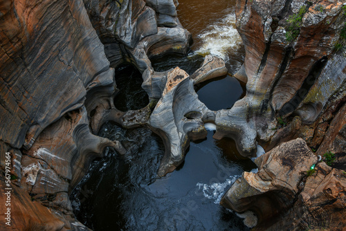 Bourke's Luck potholes Blyde River Canyon, Mpumalanga, South Africa