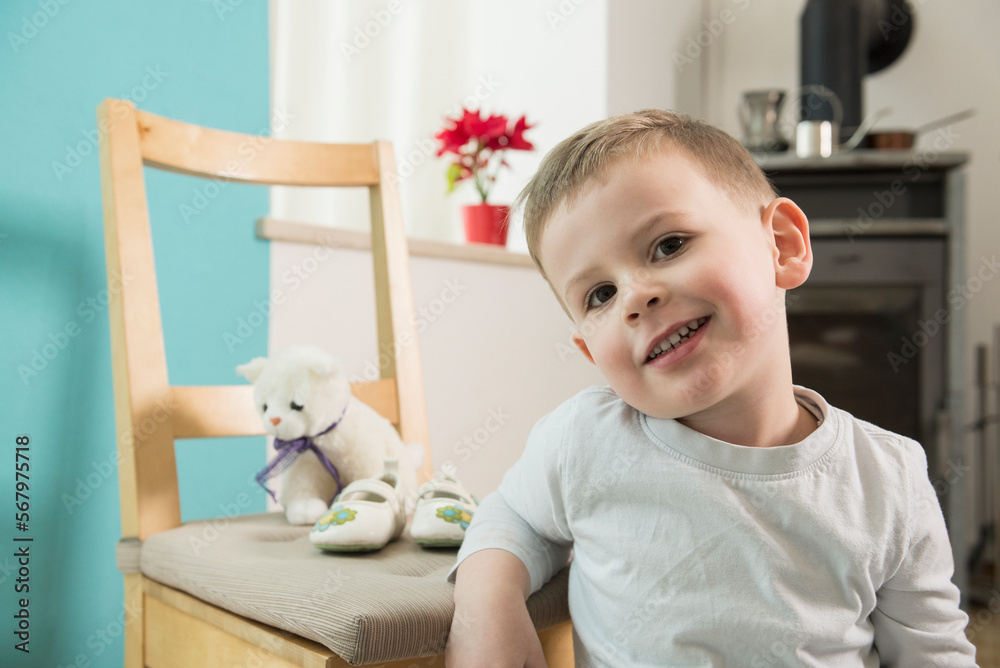 Portrait of boy at home Portrait of boy at home