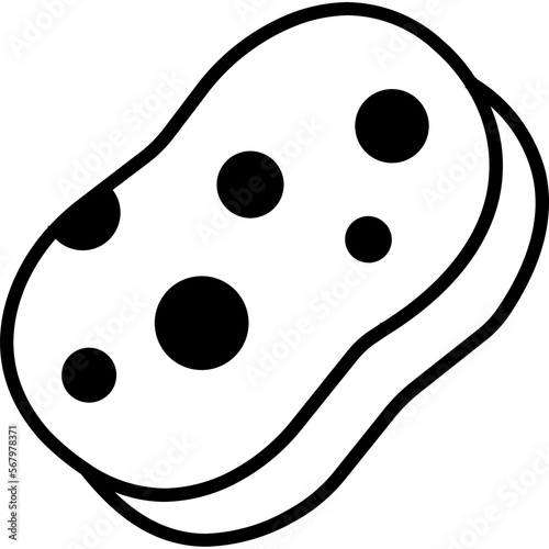 Cleaning sponge Vector Icon

