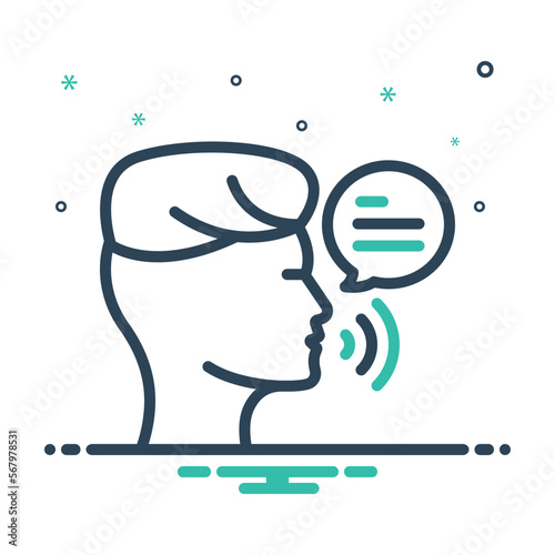 Mix icon for spoken