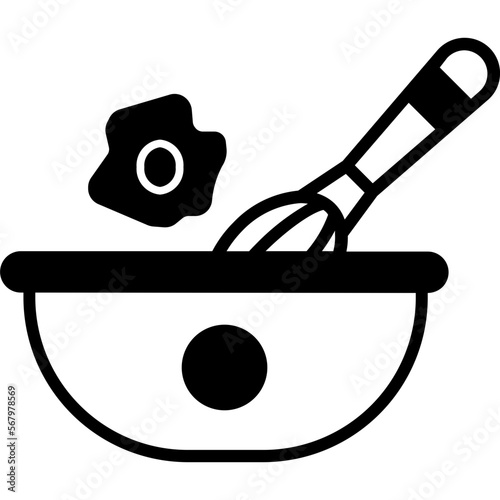 Egg whipper Vector Icon

