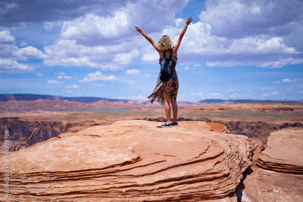 travelers take pictures of the Grand Canyon, Horseshoe Bend travelers take pictures of the Grand Canyon, Horseshoe Bend