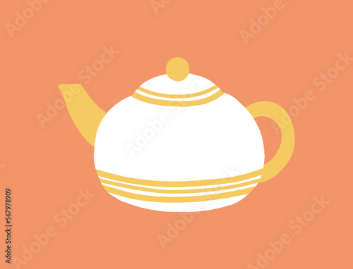 teapot with tea photo