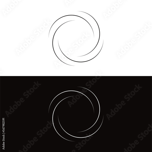 Circle vector logo template design .  Circle icon . Circle silhouette 