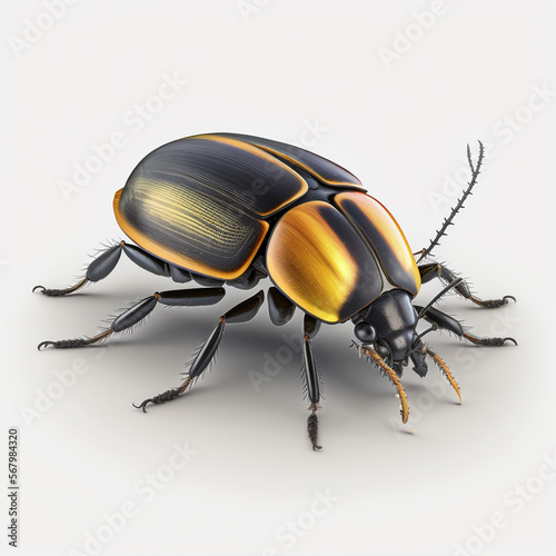 Käfer auf weißem Hintergrund isoliert (erstellt durch KI-Tool)