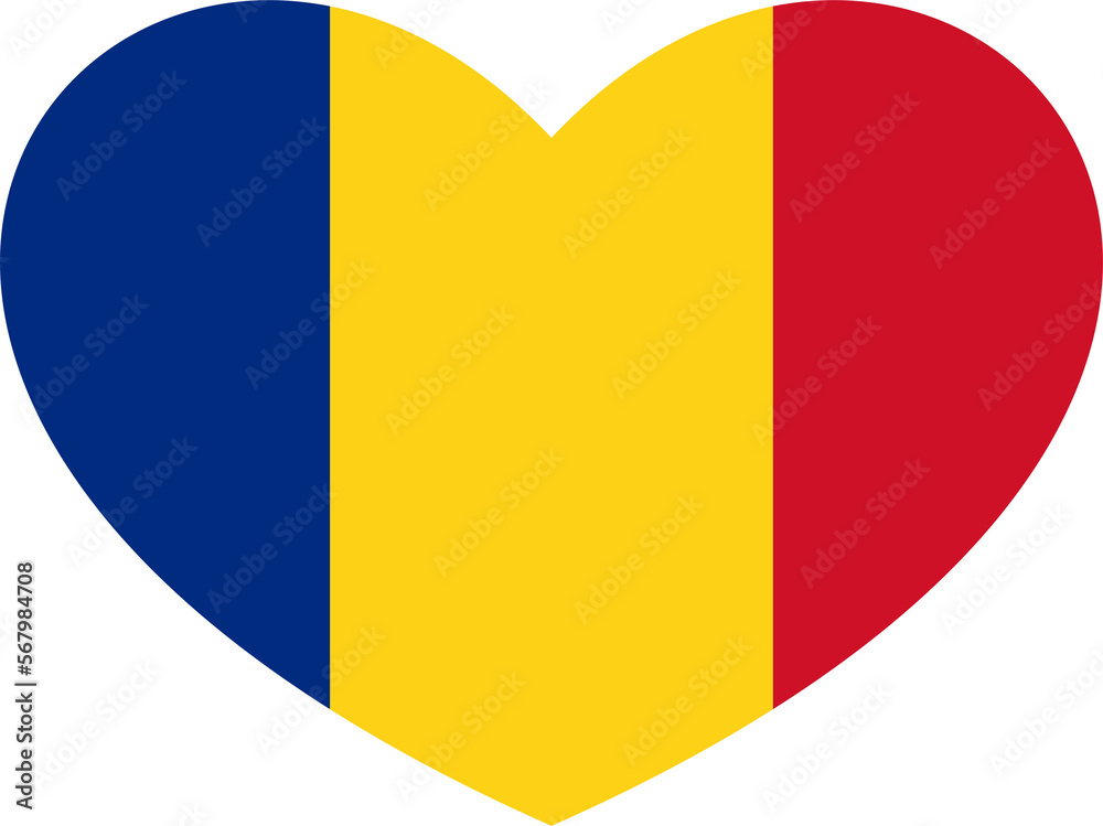 Romania flag heart shape 2023020418 Romania flag heart shape 2023020418