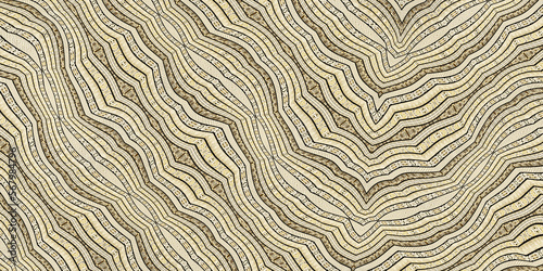 African wood texture, ethnic design of a veined wood, seamless and textured pattern, illustration