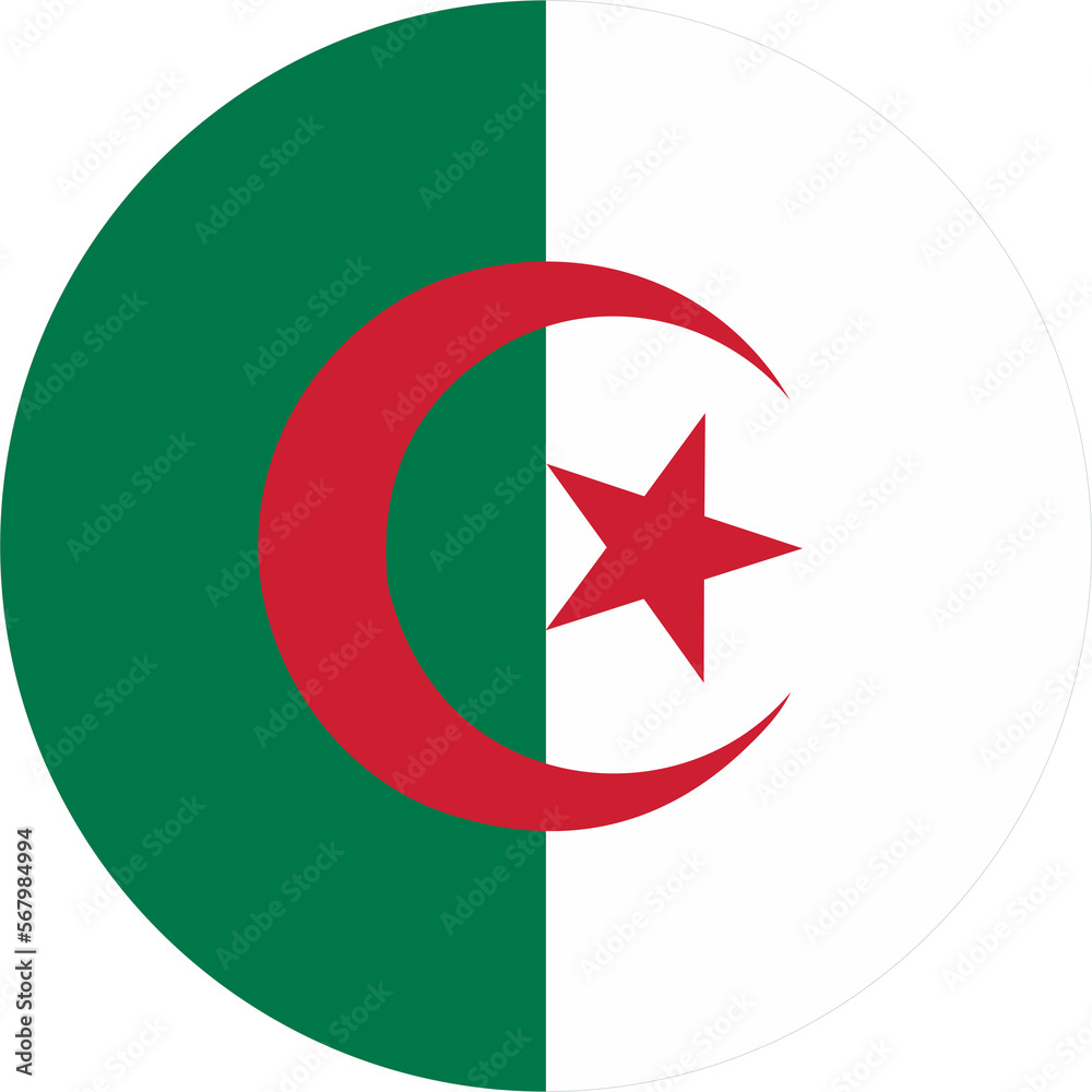 Algeria flag round shape 2023020463 Algeria flag round shape 2023020463