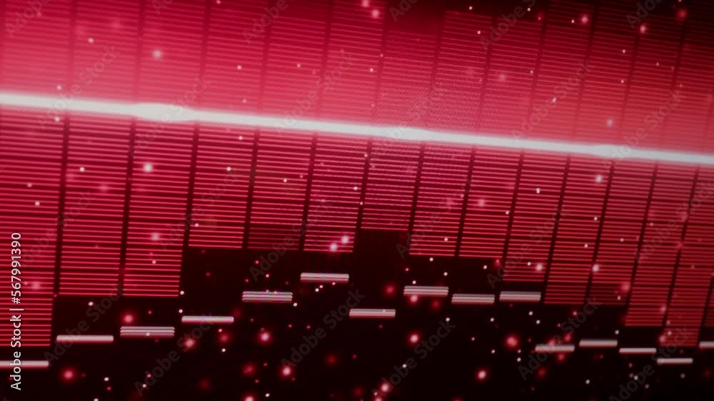Sound Equalizer. Digital music or sound wave footage. audio waveform