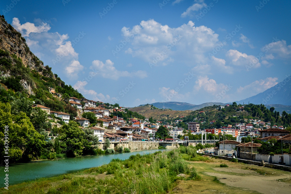 Townscape of Berat, Albania