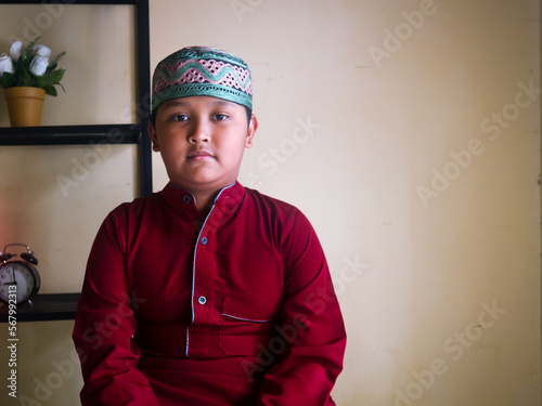 Portrait of children moslem photo