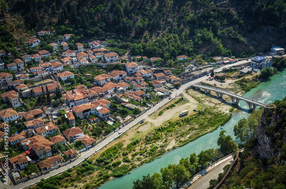 Panoramic view of Berat, Albania