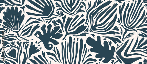 leaf pattern, leaves pattern, flower pattern, abstract pattern. vector illustration