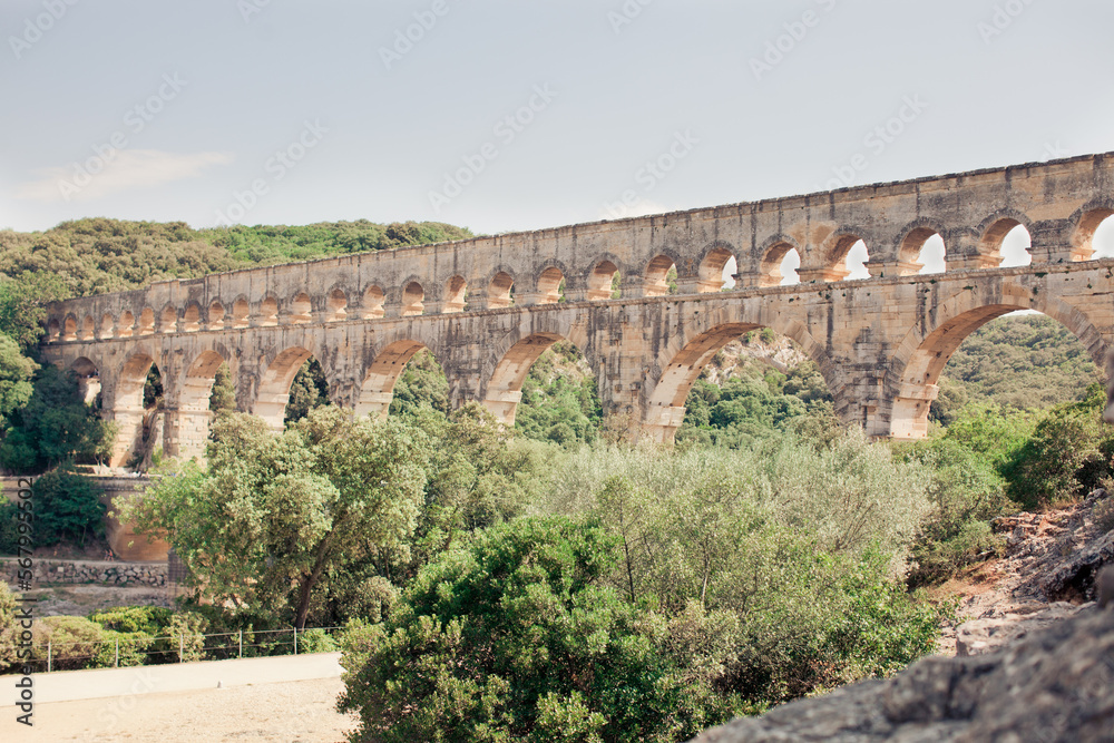 Obraz premium pont du gard aqueduct, France