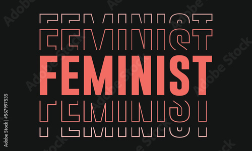 Feminist Vector T-shirt Design