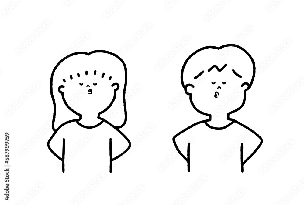 目をひく子どもたち 目をひく子どもたち