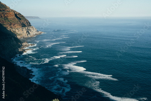 The view of the ocean from Cape of Good Hope