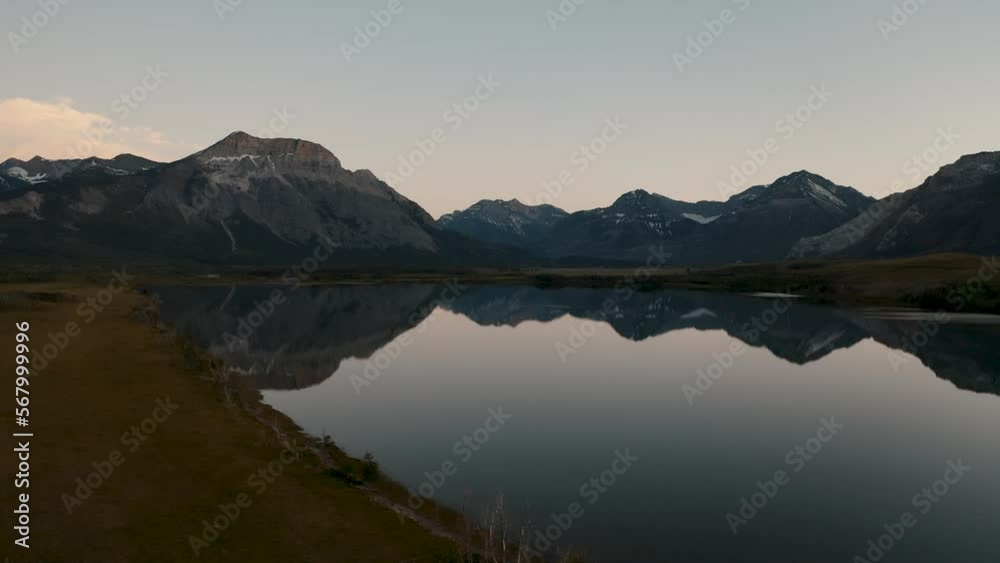 Mountain Reflections in Lower Waterton Lake Mountain Reflections in Lower Waterton Lake