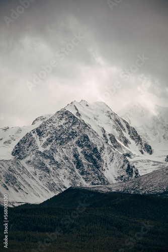 Snow-capped peaks of the mountain range © Cavan