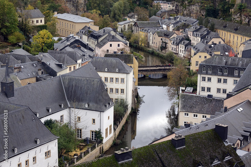 Stadtteil Grund in Luxemburg photo