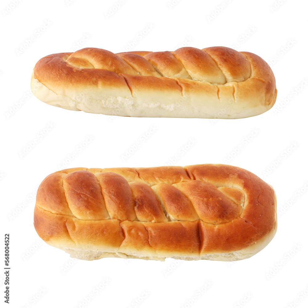 Sweet milk breads isolated on transparent background	