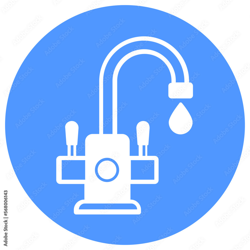 Kitchen faucet Vector Icon
Kitchen faucet Vector Icon
