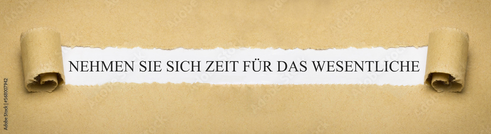 Nehmen Sie sich Zeit für das Wesentliche Nehmen Sie sich Zeit für das Wesentliche