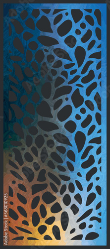 Decorative Screen Pattern with backdrop vector abstract brush stroke gradient blended design 