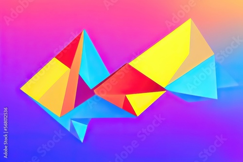 Triangular Backgrounds with an Abstract Graphic Element..
