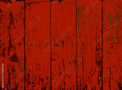 Old wooden fence, orange and red vector grunge background. UHD 4K wallpaper. For screen, desktop, website design, overlay, stencil, background, stylization, design and polygraph. Good texture