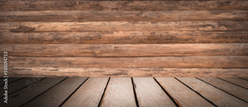 Fototapeta Naklejka Na Ścianę i Meble -  3d illustration of a wooden product display stand