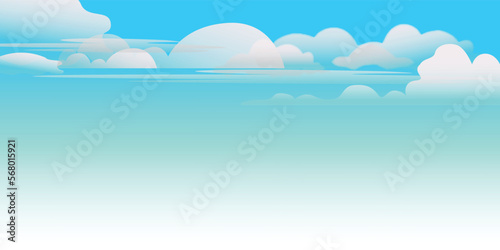 fluffy cloudy sky design cover