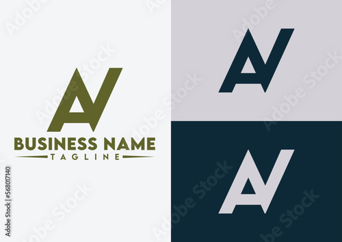 Letter AV logo design vector template, AV logo
