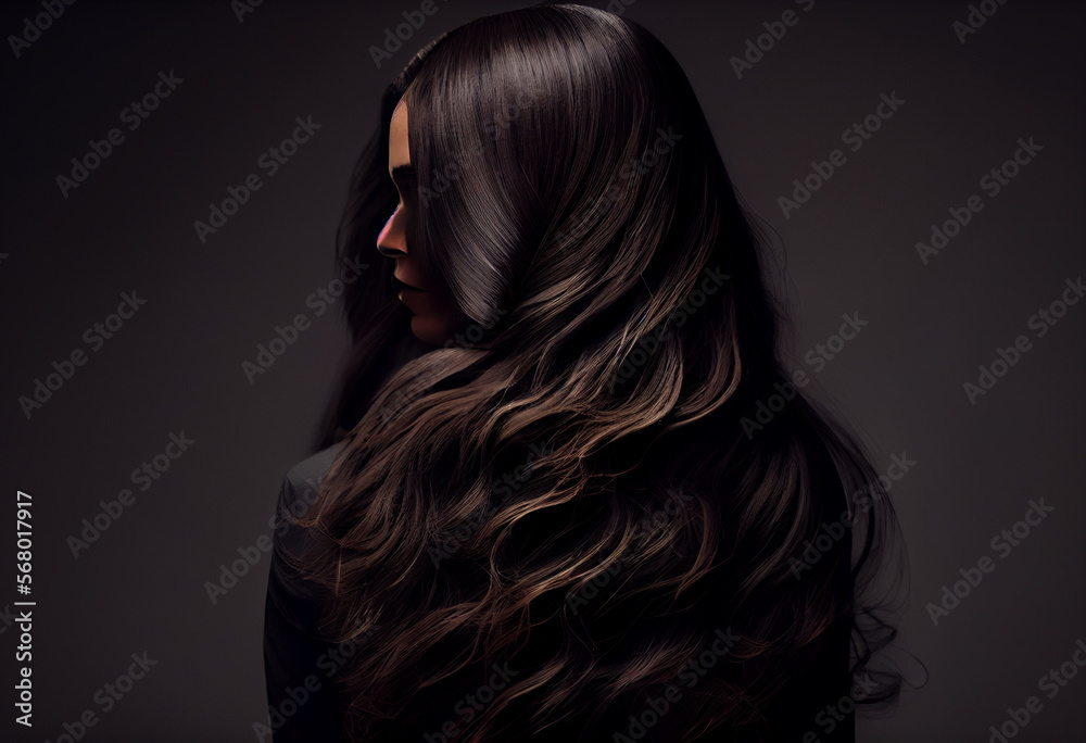 Perfekte, gesunde und glänzende braune Haare im Fokus eines Portraits. Perfekt für Friseur- Haarfarbe- und Shampoo- werbung. -Generative Ai
Perfekte, gesunde und glänzende braune Haare im Fokus eines Portraits. Perfekt für Friseur- Haarfarbe- und Shampoo- werbung. -Generative Ai